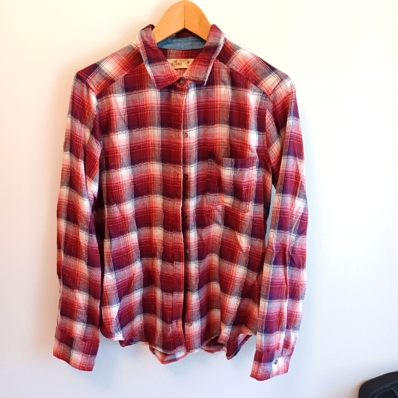 Hollister Plaid Button Down - Picture 1 of 3